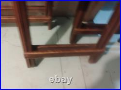WWII 1940s ORIGINAL US Army American Seating Co MI Wooden Folding Chair SET of 4