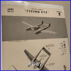 WWII 1942 German Army Reconnaissance FW-189 Flying Eye W. E. F. T. U. P. ID Poster