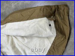 WWII 1943 Army Canvas Jeep Coat Mackinaw Jacket Double Lined Sheepskin Canadian