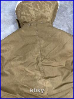 WWII 1943 Army Canvas Jeep Coat Mackinaw Jacket Double Lined Sheepskin Canadian