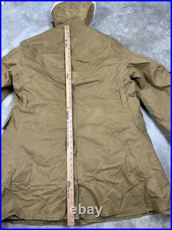 WWII 1943 Army Canvas Jeep Coat Mackinaw Jacket Double Lined Sheepskin Canadian