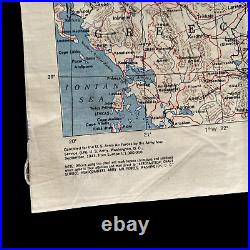 WWII 1943 Italy Mediterranean Theater U. S. Army Air Force Bomber Bailout Map