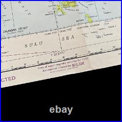 WWII 1944 Philippines Manila Bay U. S. Army Air Force Pacific Theater Combat Map