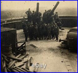 WWII 1945 BERLIN Battle Anti-Aircraft Flak Tower Gun Red Army Orig Vintage Photo