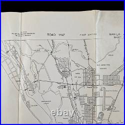 WWII 1945 Battle of Manila Army Pacific Map Made From Captured Japanese Map 1
