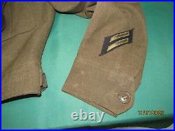 WWII 3Rd Army & Army Service Forces Jacket 36R Pants 27.5 x 30.5 Hat & Tie