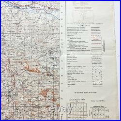 WWII 7th Army Invasion of Italy Combat Map Paluzza Northern Italy 1945 Dated