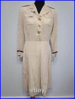 WWII ANC Women's US Army Nurse Beige Off Duty Dress Uniform (B-42 W-31 H-40)
