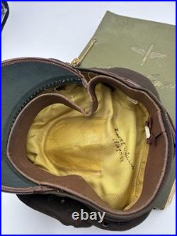 WWII Army Air Corps Air Tower Operator Photo Album Visor Cap WW2