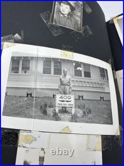 WWII Army Air Corps Air Tower Operator Photo Album Visor Cap WW2