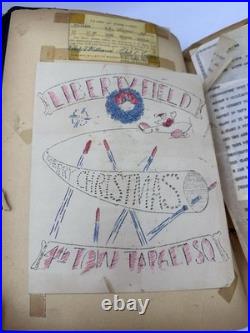 WWII Army Air Corps Air Tower Operator Photo Album Visor Cap WW2