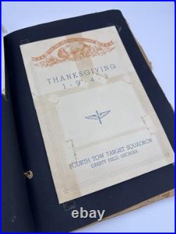 WWII Army Air Corps Air Tower Operator Photo Album Visor Cap WW2