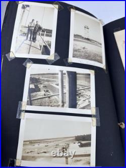 WWII Army Air Corps Air Tower Operator Photo Album Visor Cap WW2