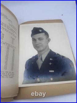 WWII Army Air Corps Air Tower Operator Photo Album Visor Cap WW2