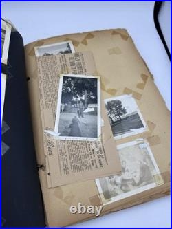 WWII Army Air Corps Air Tower Operator Photo Album Visor Cap WW2