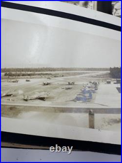 WWII Army Air Corps Air Tower Operator Photo Album Visor Cap WW2