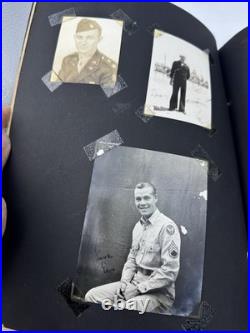 WWII Army Air Corps Air Tower Operator Photo Album Visor Cap WW2