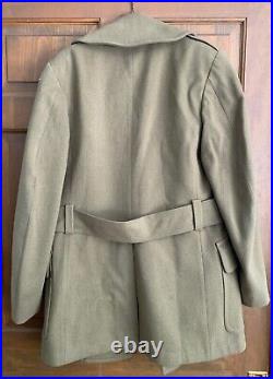 WWII Army Air Corps Regulation Army Officer's Overcoat Wool