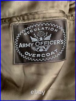 WWII Army Air Corps Regulation Army Officer's Overcoat Wool