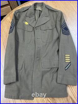 WWII Army Air Corps Uniform Jacket & Patch Grouping CBI Named