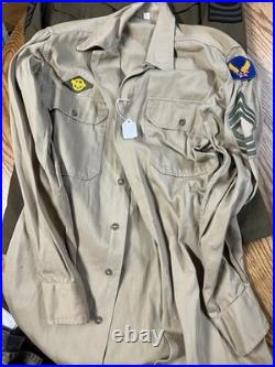 WWII Army Air Corps Uniform Jacket & Patch Grouping CBI Named