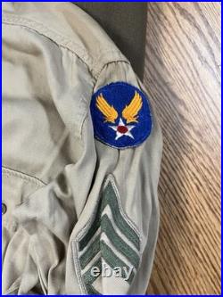 WWII Army Air Corps Uniform Jacket & Patch Grouping CBI Named