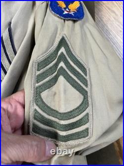 WWII Army Air Corps Uniform Jacket & Patch Grouping CBI Named