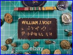 WWII Army Air Corps Uniform Jacket & Patch Grouping CBI Named