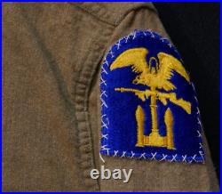 WWII Army Amphibious Special Engineers Wool Field Shirt Special Gas Flap D-Day