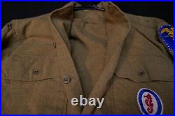 WWII Army Amphibious Special Engineers Wool Field Shirt Special Gas Flap D-Day