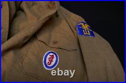 WWII Army Amphibious Special Engineers Wool Field Shirt Special Gas Flap D-Day