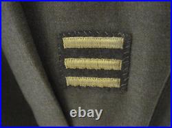 WWII Army Coat Style Special Uniform Shirt Ascott & Patches Size 15-35 Excellent