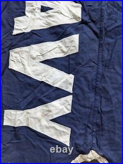 WWII Army Navy Banner E Production Award Flag P. Q. D. WW2 HUGE