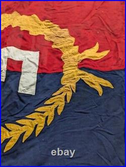 WWII Army Navy Banner E Production Award Flag P. Q. D. WW2 HUGE