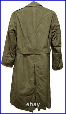 WWII Army Officer's O'Coat Field Coat with Wool Liner Green 36L Distressed