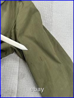 WWII Army Officer's O'Coat Field Coat with Wool Liner Green 36L Distressed