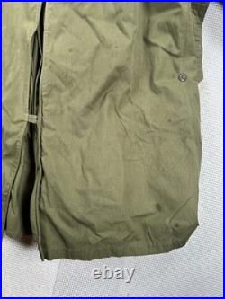 WWII Army Officer's O'Coat Field Coat with Wool Liner Green 36L Distressed