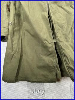 WWII Army Officer's O'Coat Field Coat with Wool Liner Green 36L Distressed
