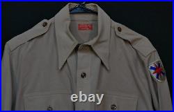 WWII Army XIV Corps Officers Khaki Shirt & Pants'Rothwells Brisbane' Australia