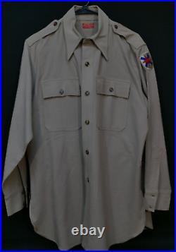 WWII Army XIV Corps Officers Khaki Shirt & Pants'Rothwells Brisbane' Australia