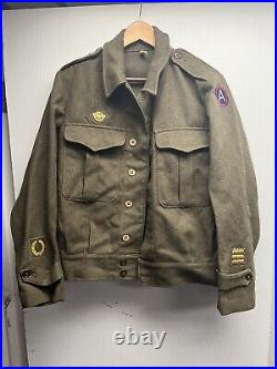 WWII Australian Made 3rd Army Ike Jacket 38R