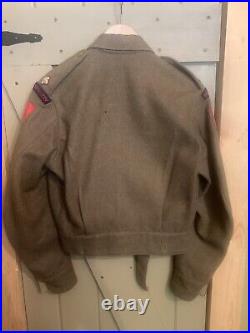 WWII British Army Royal Artillery Original Battle Dress Jacket