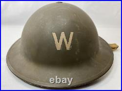 WWII Brodie Combat Helmet Military Army C. L/C CL 1941 WW2 Warden W