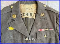 WWII CBI Army Air Force Class A Named Uniform Jacket Bullion Patch Theater Made