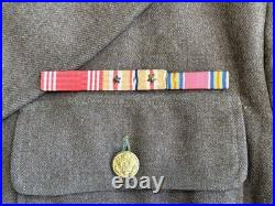 WWII CBI Army Air Force Class A Named Uniform Jacket Bullion Patch Theater Made WWII CBI Army Air Force Class A Named Uniform Jacket Bullion Patch Theater Made