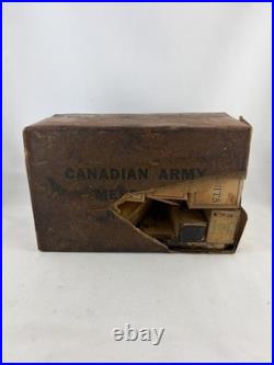 WWII Canadian Army Mess Tin Ration Pack Complete Waxed Box Wrigley WW2 D-Day WWII Canadian Army Mess Tin Ration Pack Complete Waxed Box Wrigley WW2 D-Day