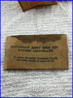 WWII Canadian Army Mess Tin Ration Pack Complete Waxed Box Wrigley WW2 D-Day