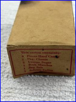 WWII Canadian Army Mess Tin Ration Pack Complete Waxed Box Wrigley WW2 D-Day