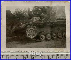 WWII Captured German Sd. Kfz. 165 HUMMEL Flak Tank Red Army Origin Vintage Photo