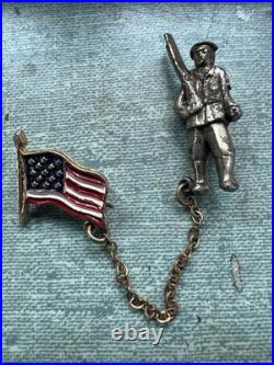 WWII-Desert Storm US Military Insignia Lot Buckle Badges Buttons Navy Army